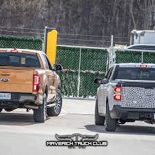 · it comes with a hybrid powertrain that ford says gets 40 . 2022 Ford Maverick Upcoming Small Truck Spotted Next To A Ranger