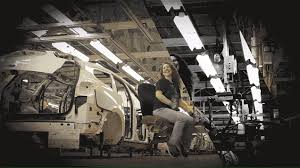 Chevy Assembly Line Workers Ride Around On Wall E Style Floating Chairs Floating Chair Assembly Line Line Worker