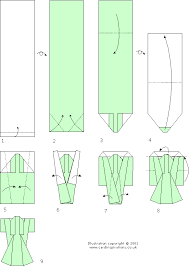 kimono folding chart origami diagrams paper crafts