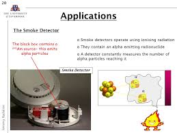 Photoelectric smoke detectors therefore use light in a different way. Ionising Radiation Risks And Applications Ppt Video Online Download