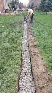 Why Use A Coarse Washed Rock For Construction Of A Michigan French Drain French Drain Systems Curtain Drains Macomb Oakland Lapeer St Clair County French Drain French Drain System Backyard Drainage