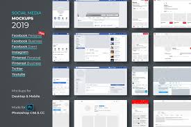 Social Media Mockups Bundle 2020 In 2020 Social Media Mockup Social Media Social Media Branding