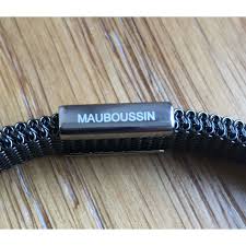 Mauboussin Maboussin J'te Kiff men's black bracelet Steel ref.101229 - Joli  Closet
