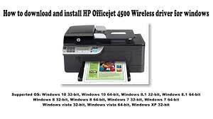 Hp officejet full feature software and driver for windows 10. Hp Officejet 4500 Wireless Driver And Software Downloads
