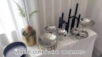 Bandejas ovaladas grandes para decoración del hogar de lujo, plato de fruta  de platino hecho a mano, artículos de Metal de resina, artículos para ...