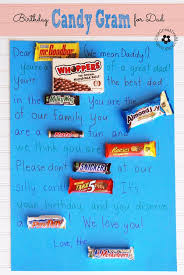 A little something to spice up a your christmas! Birthday Candy Gram For Dad Onecreativemommy Com