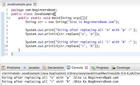 Java String Replace Replacefirst And Replaceall Method