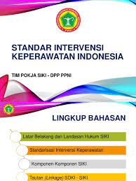 Penegakan diagnosa, kriteria hasil maupun dalam intervensi yang direncanakan. Materi Konsep Siki Dpp Ppni Rev2