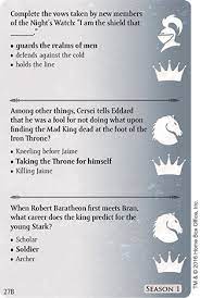 Read on for some hilarious trivia questions that will make your brain and your funny bone work overtime. Game Of Thrones The Trivia Game