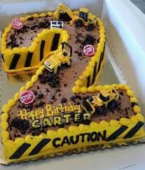 2nd Birthday Cake For Little Boy Diy Construction 2nd Birthday Cake Ideas In 2020 Construction Cake Construction Birthday Cake Birthday Party Cake