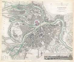 Petersburg center (high resolution jpg). St Petersburg Cahktiietepbypta Geographicus Rare Antique Maps