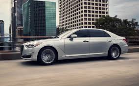 Download Wallpapers Hyundai Genesis G90 4k 2017 Silver G90 Business Class Salmon Sedan Korean Cars Hyundai Besthqwallpapers Com Hyundai Genesis Hyundai Genesis