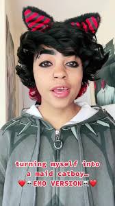 Emo Boys with Maid Costumes