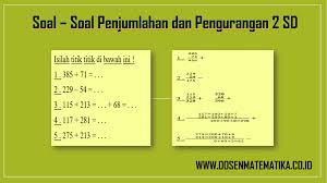 Kumpulan soal latihan pengurangan matematika untuk sd kelas 1 rumpin. Soal Soal Penjumlahan Dan Pengurangan 2 Sd