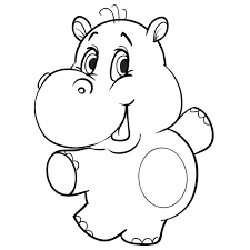 345 Coloring Book Hippo Illustrations Clip Art Istock