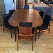 Building a scandinavian modern round table or is it mid century modern | woodworking. Mid Century Modern Walnut Dining Set At 1stdibs