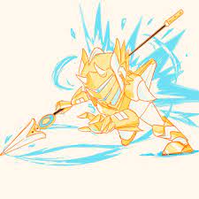 Orion uses a lance and a spear. Its Orion Brawlhalla