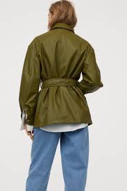 Faux Leather Jacket Olive Green Ladies H M Us Faux Leather Jackets Green Jacket Women Jackets