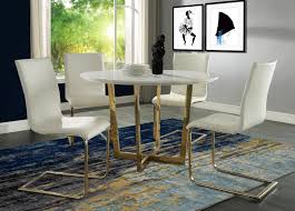 Tones offer beautiful contrast against the white designed with simple living in mind, this dining chair is a styling chameleon to suit contemporary spaces with ease. Maxim White Marble Dining Table Tov Furniture