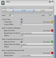 Loop Optimization On Animation Clips Unity Manual