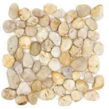 How to glue river rocks on a wall & floor. Msi White River Rock Mosaic Backsplash The Last Inventory