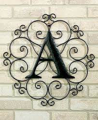 Monogram Solar Light Wall Lantern Metal Initials Patio Deck Porch Outdoor Decor Solar Lights Solar Lights Garden Light Wall Art