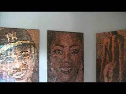 MOSAIC PENNY ART Oprah, Derek Jetter, Brad Culpepper