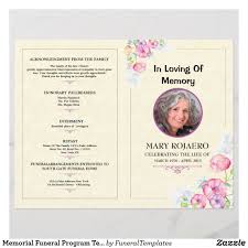 Memorial Funeral Program Template Funeral Program Template Funeral Programs Program Template