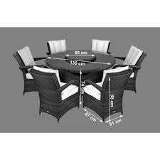 Walmart.com has been visited by 1m+ users in the past month Arizona 6 Seat Rattan Garden Furniture Set Round Table
