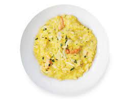 Creamy Seafood Risotto This Luxurious Seafood Risotto Features Crab Shrimp And Saffron Mascarpone Cheese Mixed In A Seafood Risotto Risotto Recipes Seafood