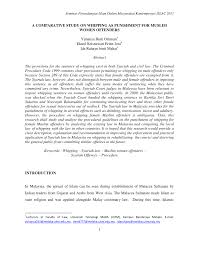 Syariah criminal offenses (selangor) enactment 1995 and law reform (marriage and. Pdf A Comparative Study On Whipping As Punishment For Muslim Women Offenders