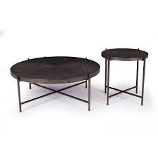 Available sizes are 42″, 48″, 54″, 60″, or 72″. Sanskrit Hammered Copper Coffee Table Modern Industrial