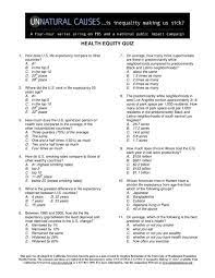 Title insurance protects your ownership rights. Health Equity Quiz Questions Only Unnatural Causes