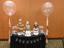 Birthday Party Black And Rose Gold Party Theme Rose Gold Black And White Party Decor Graduation Decor Big Balloons With Tassels Graduation Decorations Balloon Tassel White Balloons