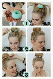 Pin By Jordan Miller On Ideas Hair Donut Donut Bun Hairstyles Curly Hair Styles