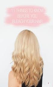 The more your hair has been bleached, the more prone it is to breakage, so dead ends need to be nipped in the bud. 11 Things To Know Before You Bleach Your Hair Hair Romance