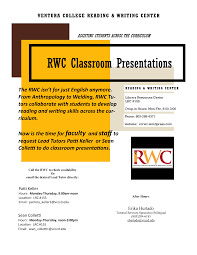 RWC Classroom Presentations