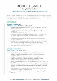 Executive management consultant resume free pdf. Consultant Web Analytics