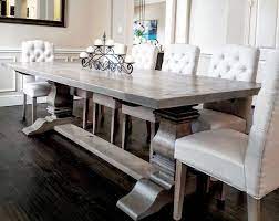 Pin By Rossana On Dining Room Farmhouse Dining Room Set Restoration Hardware Dining Room Grey Dining Tables