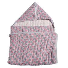 Dhaka Cotton Blanket For Baby With Zipper Bharosamart