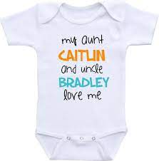 I love my aunt and uncle onesie. Personalized Aunt And Uncle Baby Onesie Aunt And Uncle Gift Etsy