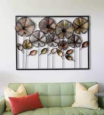 Copper wall decorations are unique because they bring warmth into your home. Buy Wrought Iron Decorative Frame In Multicolor Wall Art By Craftter Online Floral Metal Art Metal Wall Art Home Decor Pepperfry Product