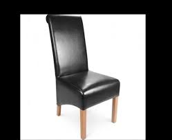 Choose from contactless same day delivery, drive up and more. Black Leather High Scroll Back Dining Chair