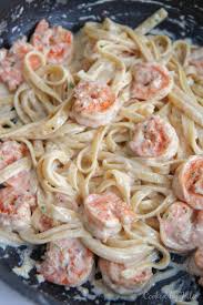 1/2 package cream cheese (4 ounce) may reduced fat. Creamy Shrimp Alfredo Pasta Video Cooked By Julie