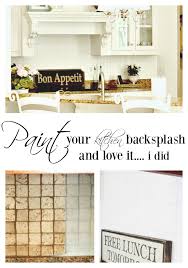 Tile backsplashes can be expensive! Painting A Kitchen Backsplash Duke Manor Farm