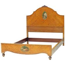 edwardian parcel gilt satinwood bed stand in 2021 bed stand arched headboard satinwood