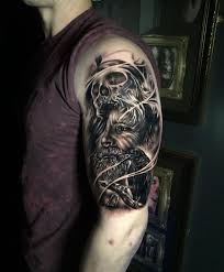 Odin Tattoo By Renato Limited Availability At Redemption Tattoo Studio Tattoos Tattoo Studio Skull Tattoo