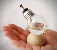 Mini Recycled Light Bulb Oil Lamps Hiconsumption Recycled Light Bulbs Light Bulb Oil Lamps