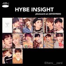 Bts, txt, seventeen, enhypen, gfriend, nu'est. Rs Seventeen Hybe Insight Official Photocard Set Unsealed Loose K Wave On Carousell
