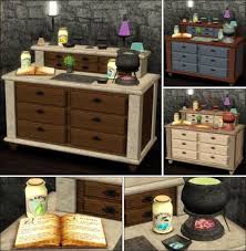 Alchemy Potion Table By Kate At Parsimonius Social Sims Sims 3 Mods Sims Sims 4 Skills